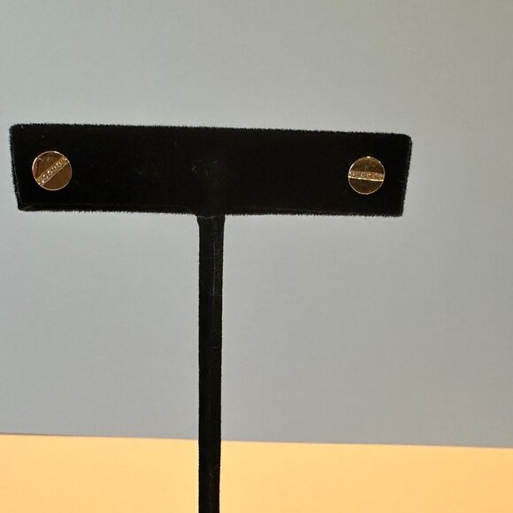 EF Collection Diamond Screw Stud 14k Yellow gold - Picture 4 of 10